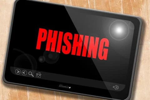 Phising fraud background Illustrazione stock