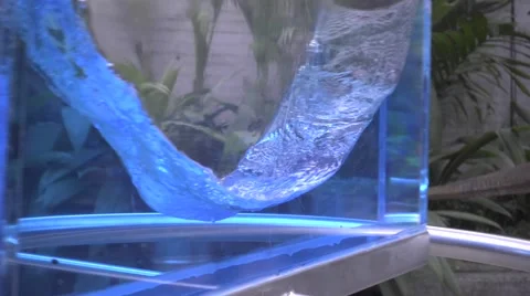 Phisycs experiment of liquid Stock Footage 66860202