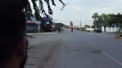 Phnom Penh, Cambodia – Dec 26, 2018: Motorbikes in Cambodian City Traffic Stock-Footage 333705754