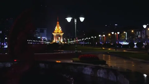 Phnom Penh Night 2 Video stock 169056708