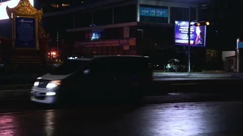 Phnom Penh Night 3 Video stock 169056732