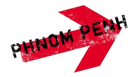 Phnom Penh rubber stamp Stock Illustration