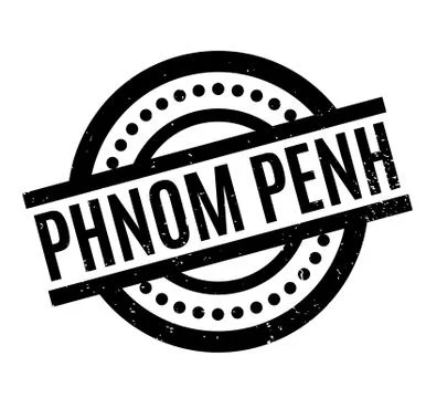 Phnom Penh rubber stamp Stock Illustration