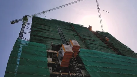 Phnom Penh under construction. 库存影片 112684130