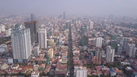 Phnom_Penh_Drone_footge Video stock 127761833