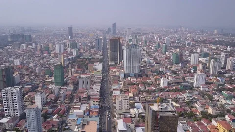 Phnom_Penh_Drone_footge Stock Footage 127762029