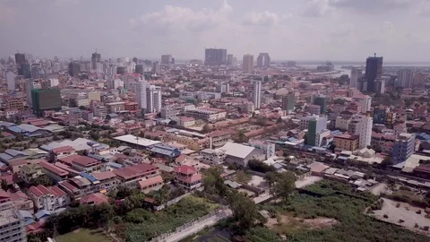 Phnom_Penh_Drone_footge Stock Footage 127800912