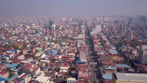 Phnom_Penh_Drone_footge Stock Footage 127804157