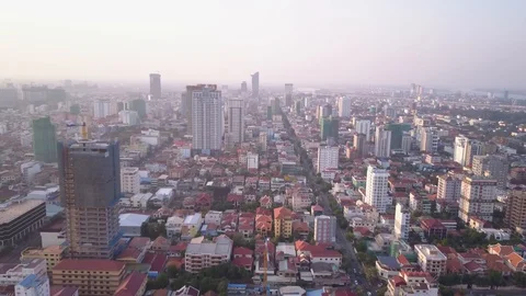 Phnom_Penh_Drone_footge Stock Footage 127804580