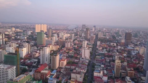 Phnom_Penh_Drone_footge Stock Footage 127804623
