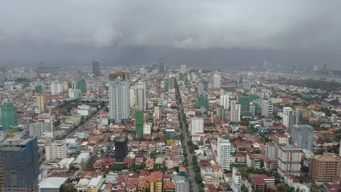 Phnom_Penh_Drone_footge Stock Footage 127808432