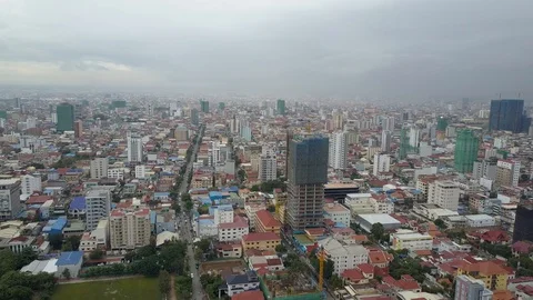 Phnom_Penh_Drone_footge Stock Footage 127808692