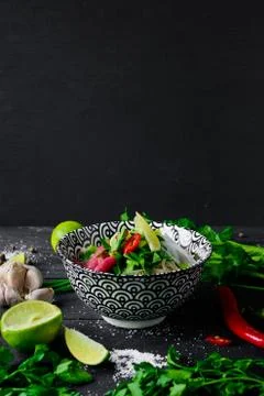 Pho Bo beef soup Stock Photos