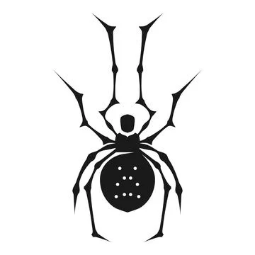Phobia spider icon, simple style Stock Illustration