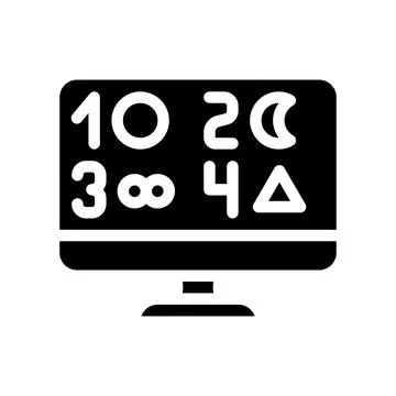 Phobia test glyph icon vector illustration black Stock Illustration