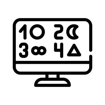 Phobia test line icon vector illustration black Stock Illustration