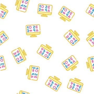 Phobia test vector seamless pattern Stock Illustration