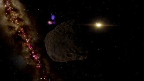 Phobos (Martian Moon) - Cinematic Orbital Flight 4K 60fps Vídeos de archivo 340187944