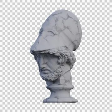 Phocion  statue, 3d renders, isolated, perfect for your design Stock Illustration
