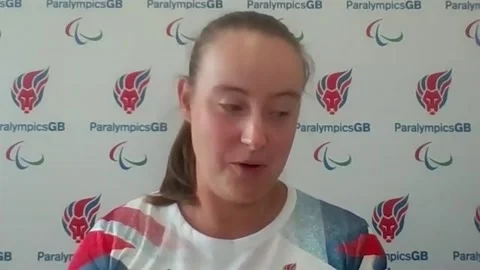 Phoebe Paterson Pine: from not being able to get out of bed to winning Paralymp Stock Footage 159861020