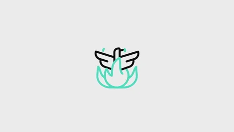 Phoenix Animated Icon Stock Footage 320225017