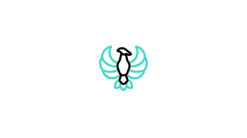 Phoenix Animated Icon Stock Footage 320344020
