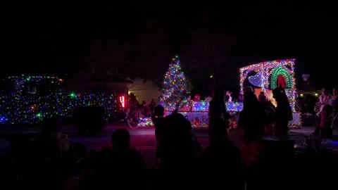 Phoenix APS Electric Light Parade Holiday Lights Video stock 326841091