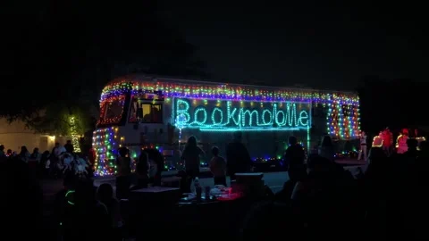 Phoenix APS Electric Light Parade Holiday Lights Stock Footage 326841271