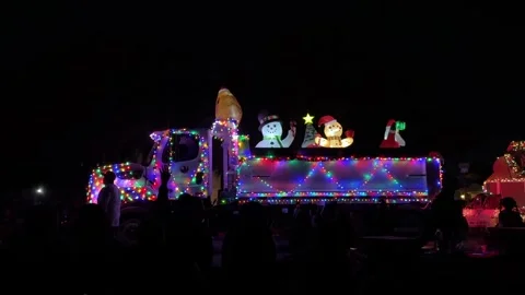Phoenix APS Electric Light Parade Holiday Lights Stock Footage 326841434