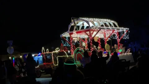 Phoenix APS Electric Light Parade Holiday Lights Stock Footage 326841581