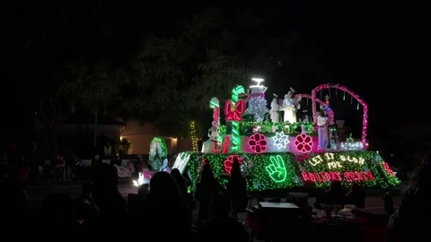 Phoenix APS Electric Light Parade Holiday Lights Stock Footage 326842559