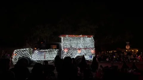 Phoenix APS Electric Light Parade Holiday Lights Stock Footage 326842570