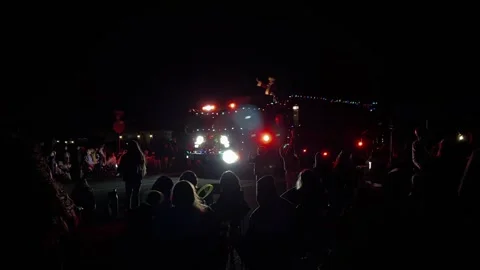 Phoenix APS Electric Light Parade Holiday Lights Stock Footage 341698700