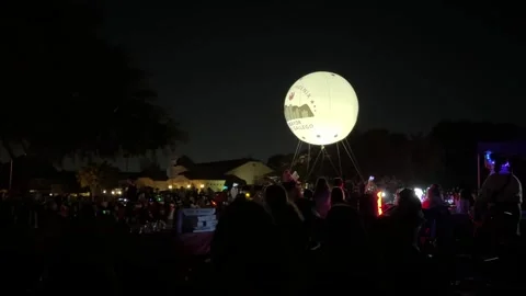 Phoenix APS Electric Light Parade Holiday Lights Stock Footage 341716014