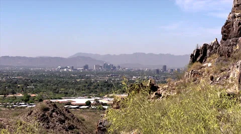 Phoenix Area Pan with mountain Video stock 24234649