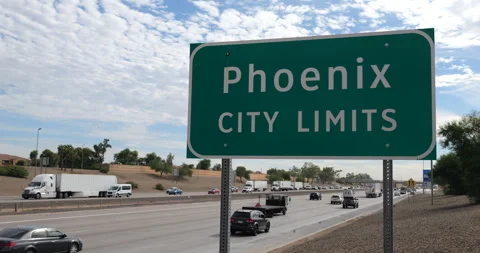 Phoenix Arizona Public Welcome Sign | Stock Video | Pond5