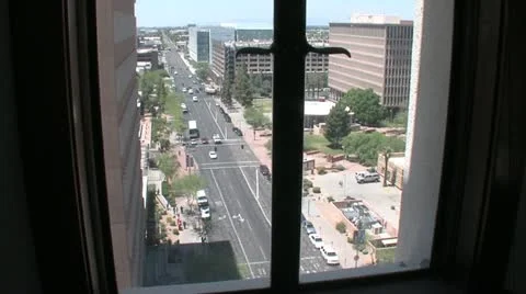 Phoenix Arizona Skyscraper Window1 Stock Footage 11242807