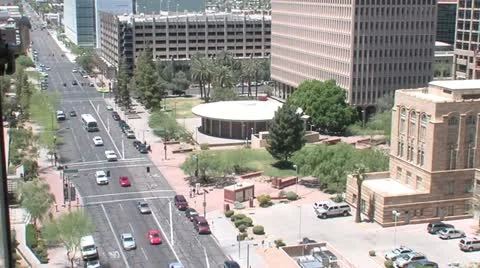 Phoenix Arizona Skyscraper Window4 Stock Footage 11243860