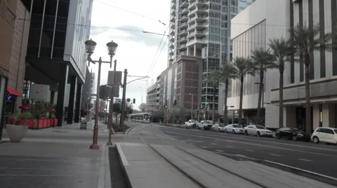 Phoenix arizona tram Stock Footage 40403063