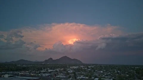Phoenix, AZ Sunset Timelapse | 4K Drone Footage Stock Footage 312836528