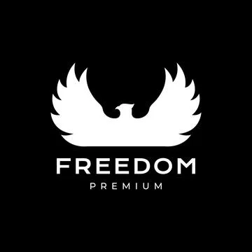 Phoenix bird flying bird flat logo design vector Stock Illustration