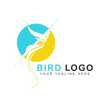 Phoenix bird logo. Stock Illustration