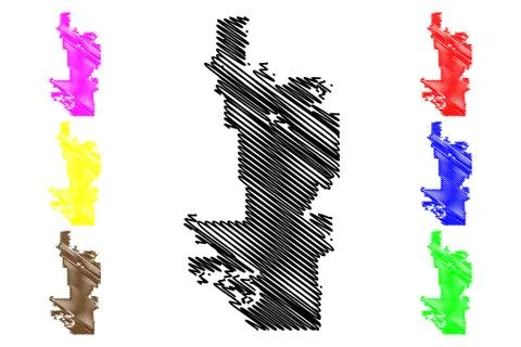 Phoenix City map vector Stock Illustration