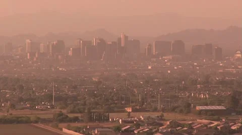 Phoenix Downtown City Stock Footage 11239508