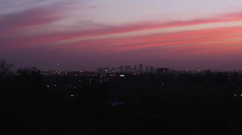Phoenix Downtown at Dusk Stock Footage 23114702