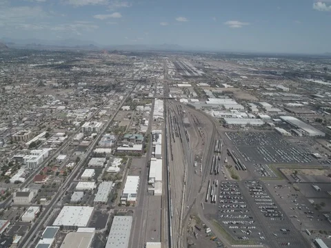 Phoenix Drone 4K Vídeo Stock 74404889