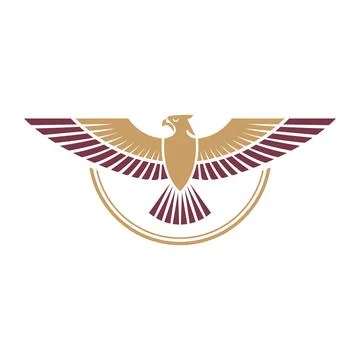 Phoenix Eagle Logo Design Luxury Bird Emblem Stock Illustration