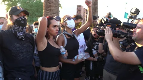 Phoenix George Floyd BLM Protest Stock Footage 131785521