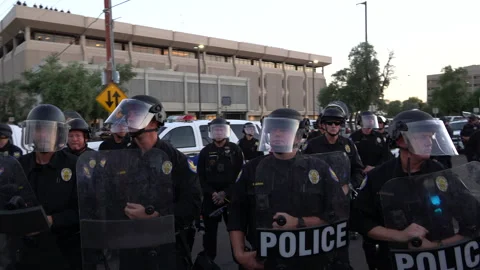 Phoenix George Floyd BLM Protest Video stock 131791552