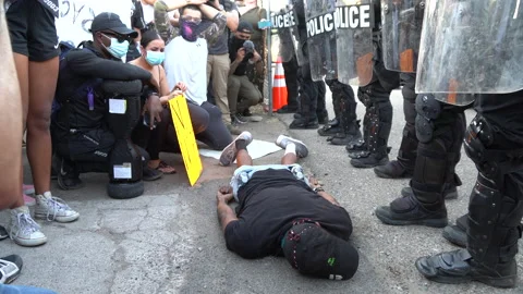 Phoenix George Floyd BLM Protest Video stock 131795597